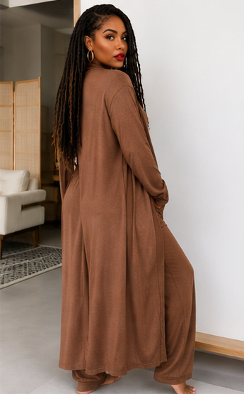Kendra Cardigan and Pants Lounge Set