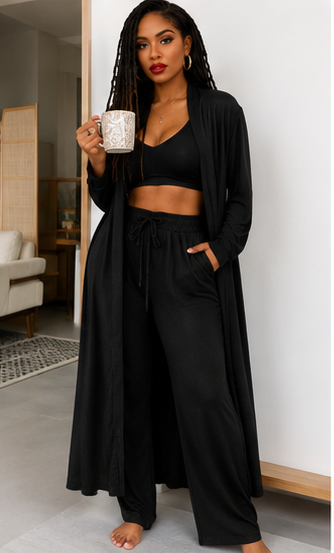 Kendra Cardigan and Pants Lounge Set
