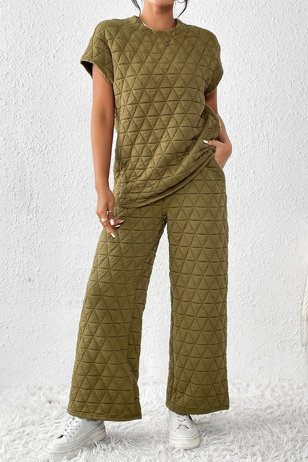 "Quilted" Lounge Set - Honey Dreams Boutique