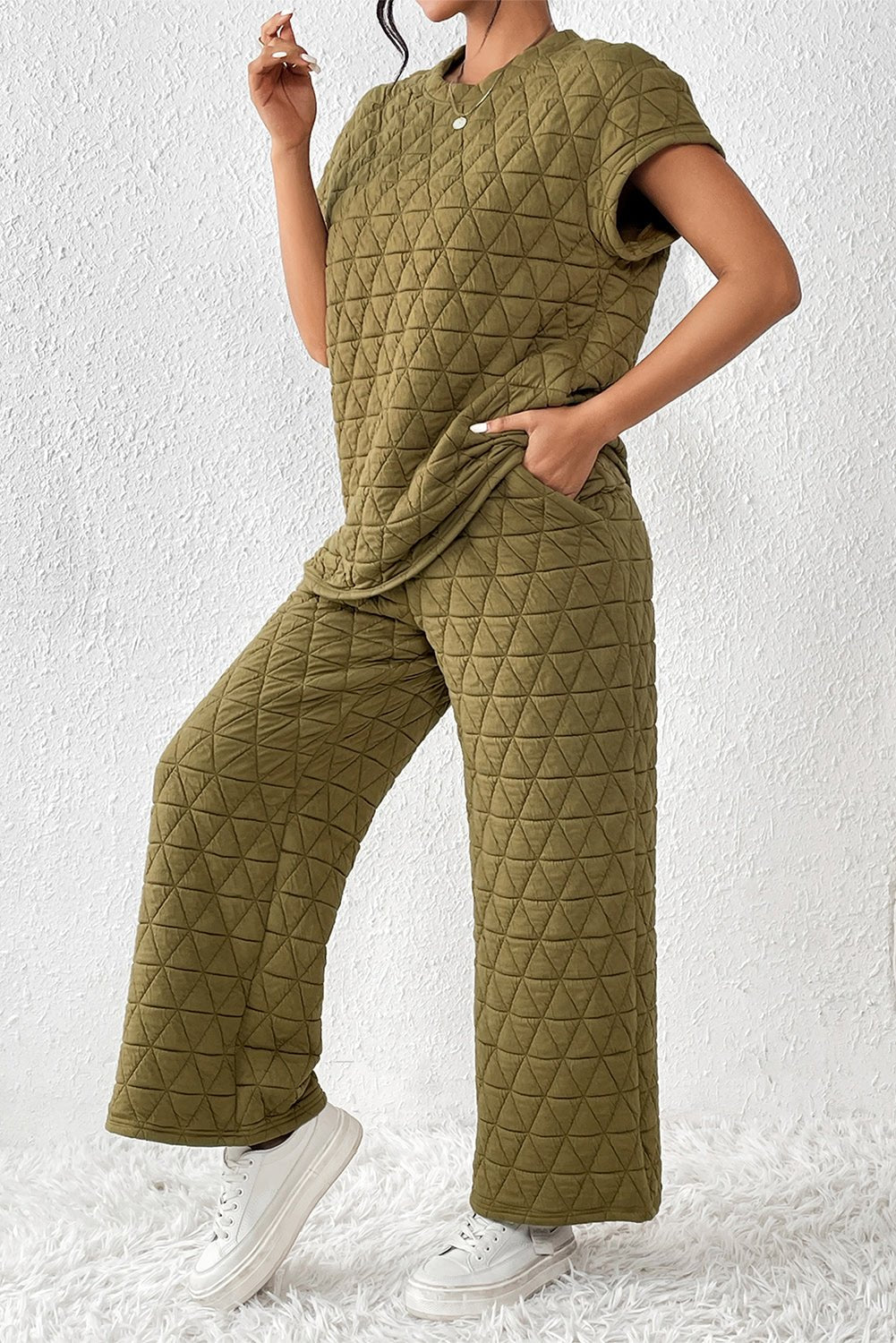 "Quilted" Lounge Set - Honey Dreams Boutique